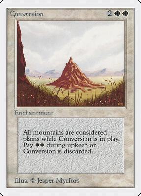 Conversion card from Unlimited Edition