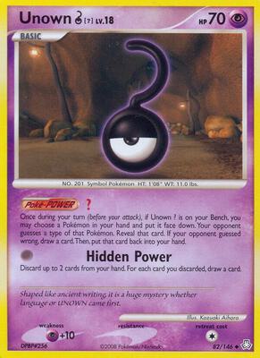 Unown (?) card from Legends Awakened