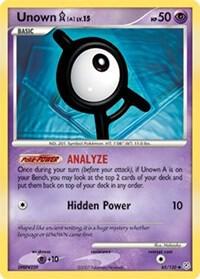 Unown [A] card from Diamond and Pearl