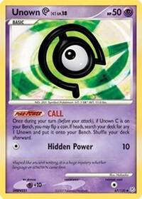 Unown [C] card from Diamond and Pearl
