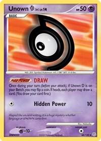 Unown [D] card from Diamond and Pearl