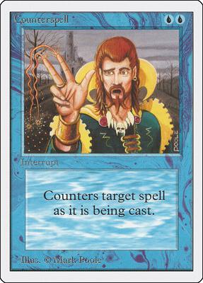 Counterspell card from Unlimited Edition