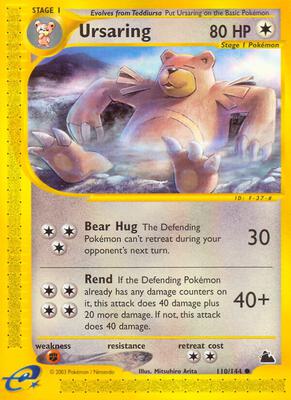 Ursaring card from Skyridge