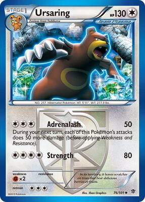 Ursaring (Team Plasma) card from Plasma Blast