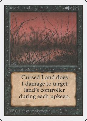 Cursed Land card from Unlimited Edition