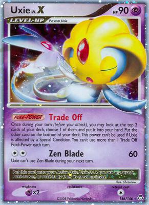 Uxie LV.X card from Legends Awakened