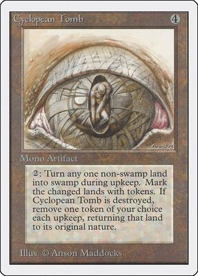 Cyclopean Tomb card from Unlimited Edition