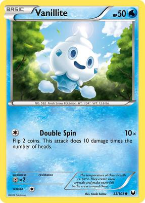 Vanillite card from Dark Explorers