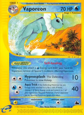 Vaporeon card from Skyridge
