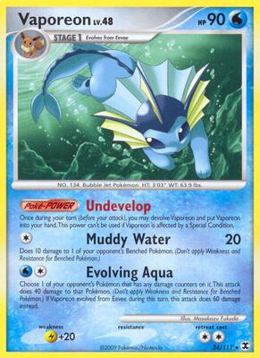 Vaporeon card from Rising Rivals