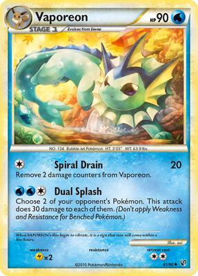 Vaporeon card from Undaunted