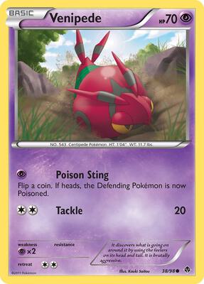 Venipede card from Emerging Powers