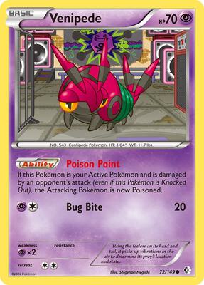 Venipede card from Boundaries Crossed