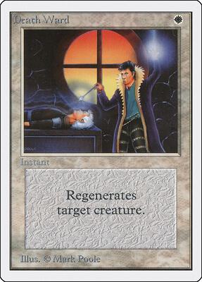 Death Ward card from Unlimited Edition