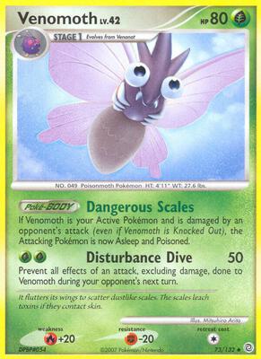 Venomoth card from Secret Wonders