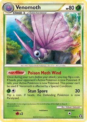 Venomoth card from Triumphant