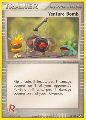 Venture Bomb card from EX Team Rocket Returns