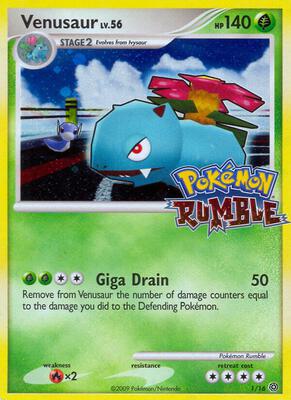 Venusaur card from Rumble