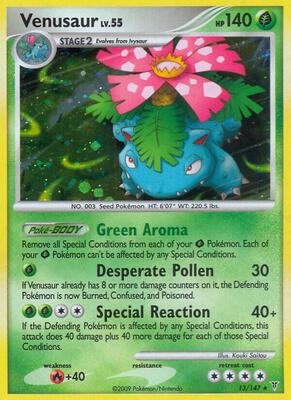 Venusaur card from Supreme Victors
