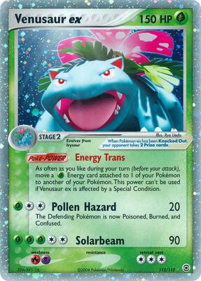 Venusaur ex card from EX FireRed & LeafGreen