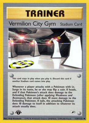 Vermilion City Gym card from Gym Heroes