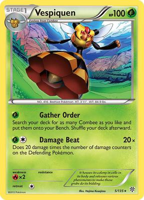 Vespiquen card from Plasma Storm
