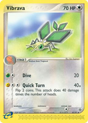 Vibrava - 47/97 card from EX Dragon
