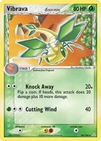 Vibrava (Delta Species) card from EX Holon Phantoms
