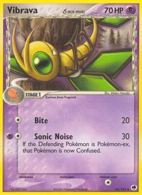 Vibrava - 042/101 (Delta Species) card from EX Dragon Frontiers