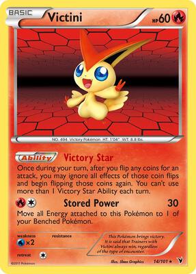 Victini (14) card from Noble Victories
