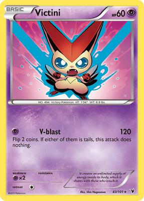 Victini (43) card from Noble Victories