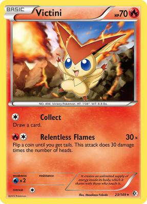 Victini card from Boundaries Crossed