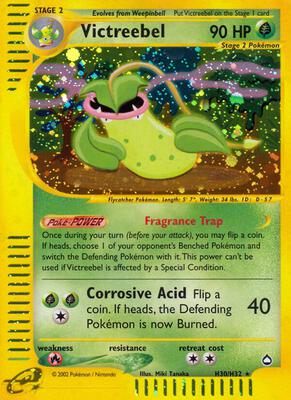 Victreebel (H30) card from Aquapolis
