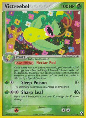 Victreebel card from EX Legend Maker