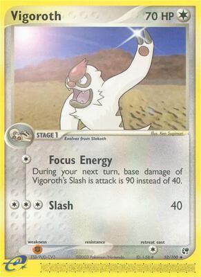 Vigoroth card from EX Sandstorm