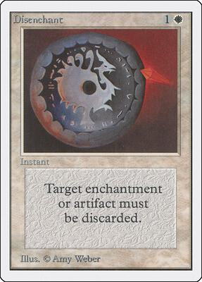 Disenchant card from Unlimited Edition