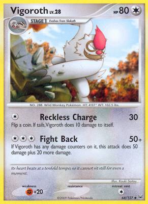 Vigoroth card from Platinum