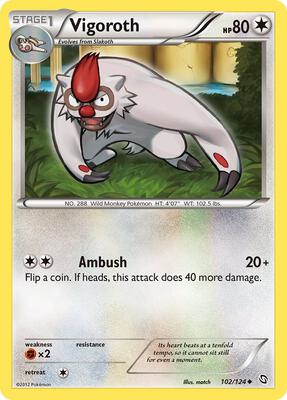 Vigoroth card from Dragons Exalted