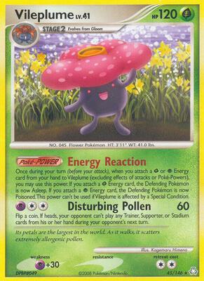 Vileplume card from Legends Awakened