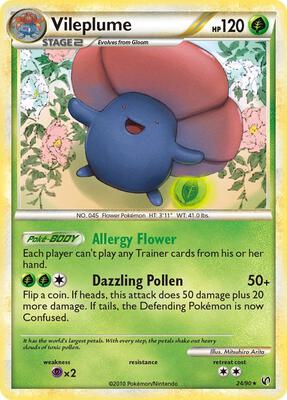Vileplume card from Undaunted