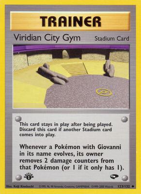 Viridian City Gym card from Gym Challenge