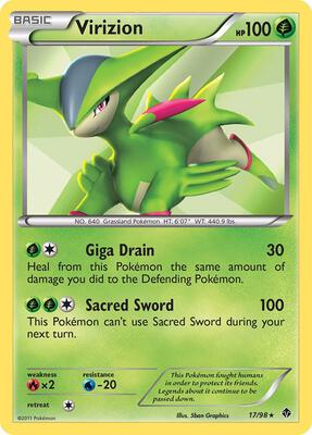Virizion card from Emerging Powers