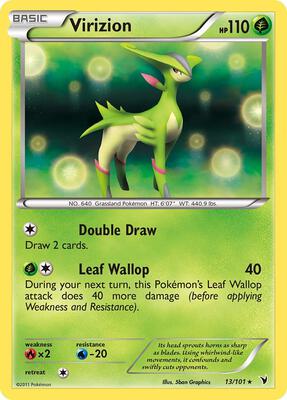 Virizion card from Noble Victories