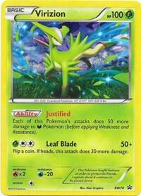 Virizion - BW70 card from Black and White Promos