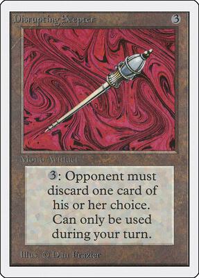 Disrupting Scepter card from Unlimited Edition