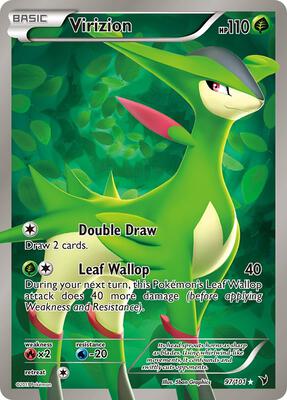 Virizion (Full Art) card from Noble Victories