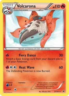 Volcarona card from Noble Victories