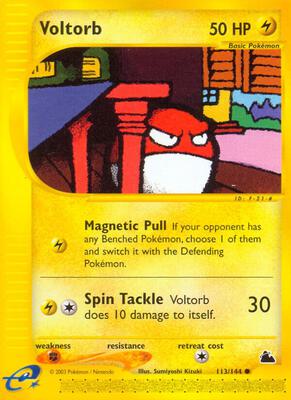 Voltorb card from Skyridge
