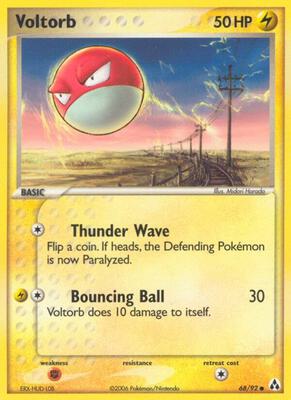 Voltorb card from EX Legend Maker