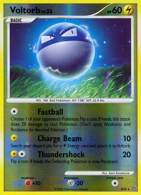 Voltorb (Shiny) card from Stormfront